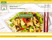 Tablet Screenshot of panda-palast.de